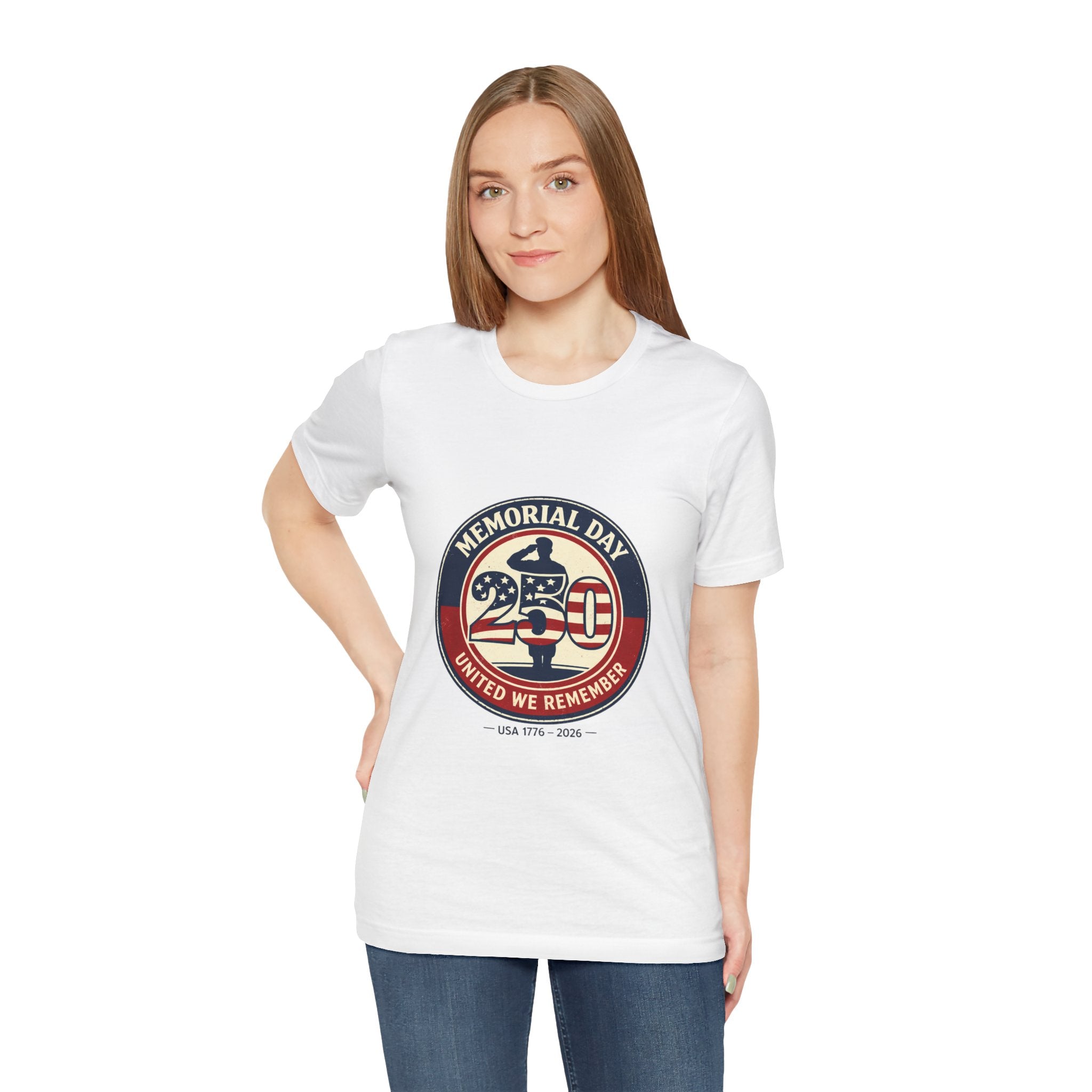USA 250 Memorial Day Tee | 1776–2026 Vintage Distressed Patriotic