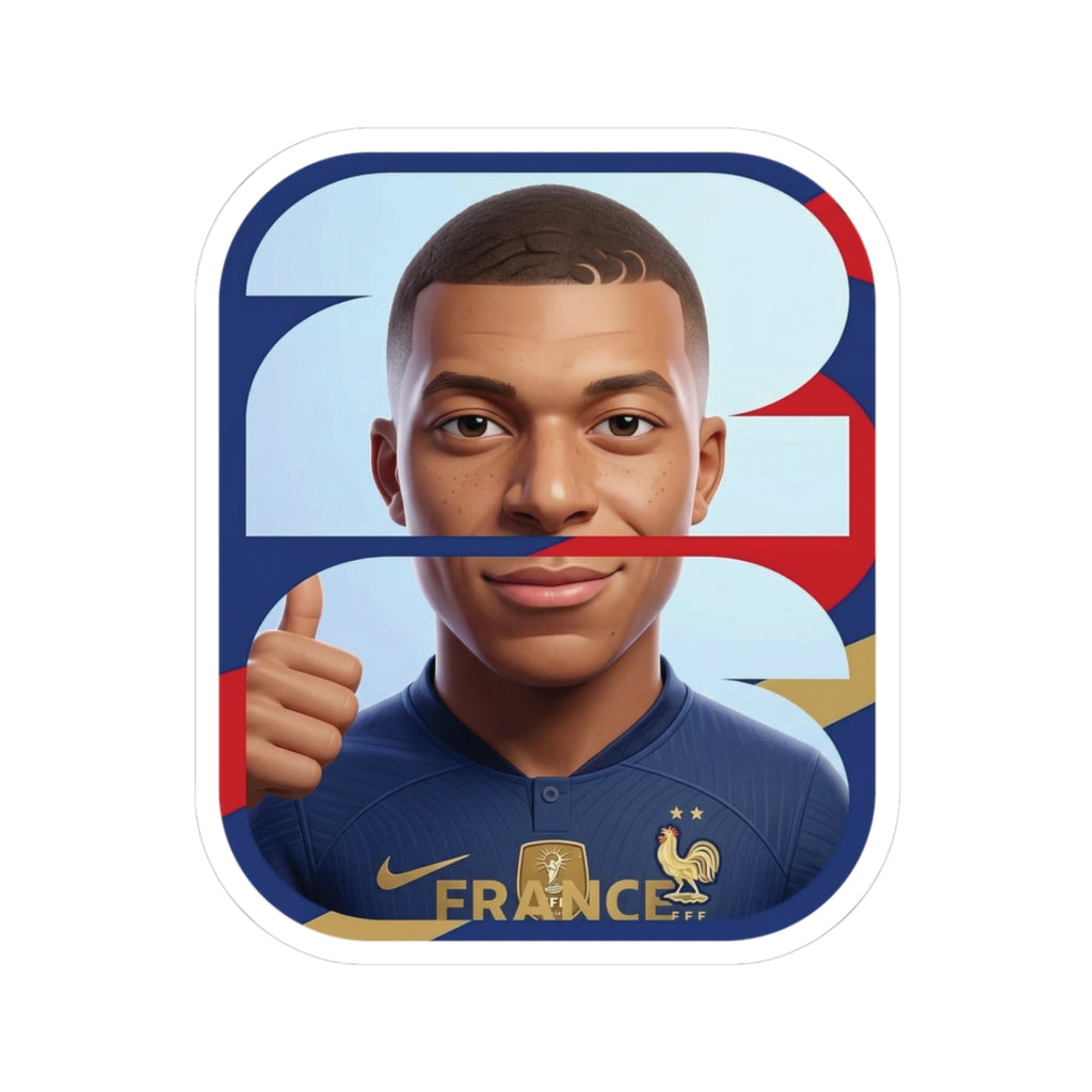Sticker - Soccer Player Kylian Mbappé