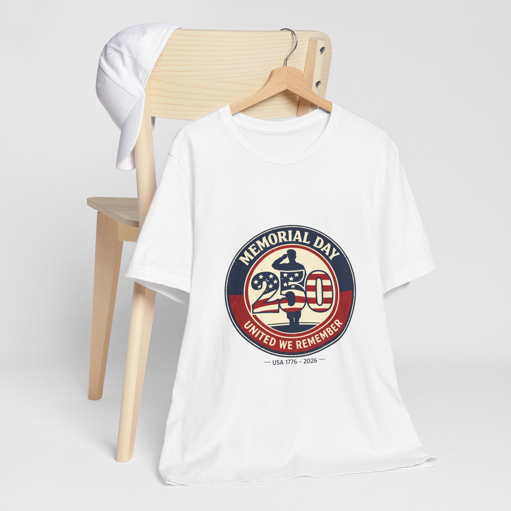 USA 250 Memorial Day Tee | 1776–2026 Vintage Distressed Patriotic