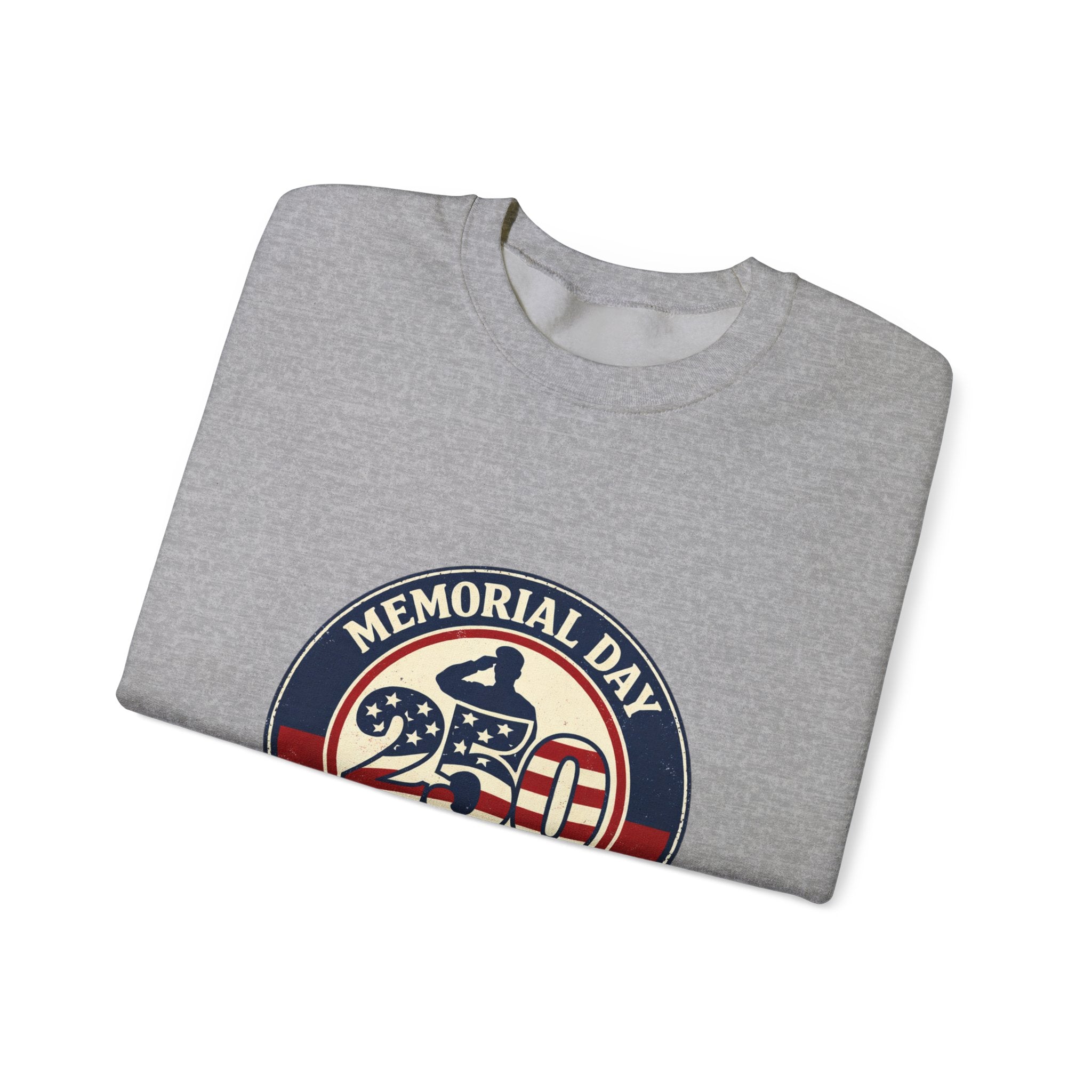 Memorial Day 250 Crewneck Sweatshirt | USA 250, 1776–2026, vintage distressed Americana