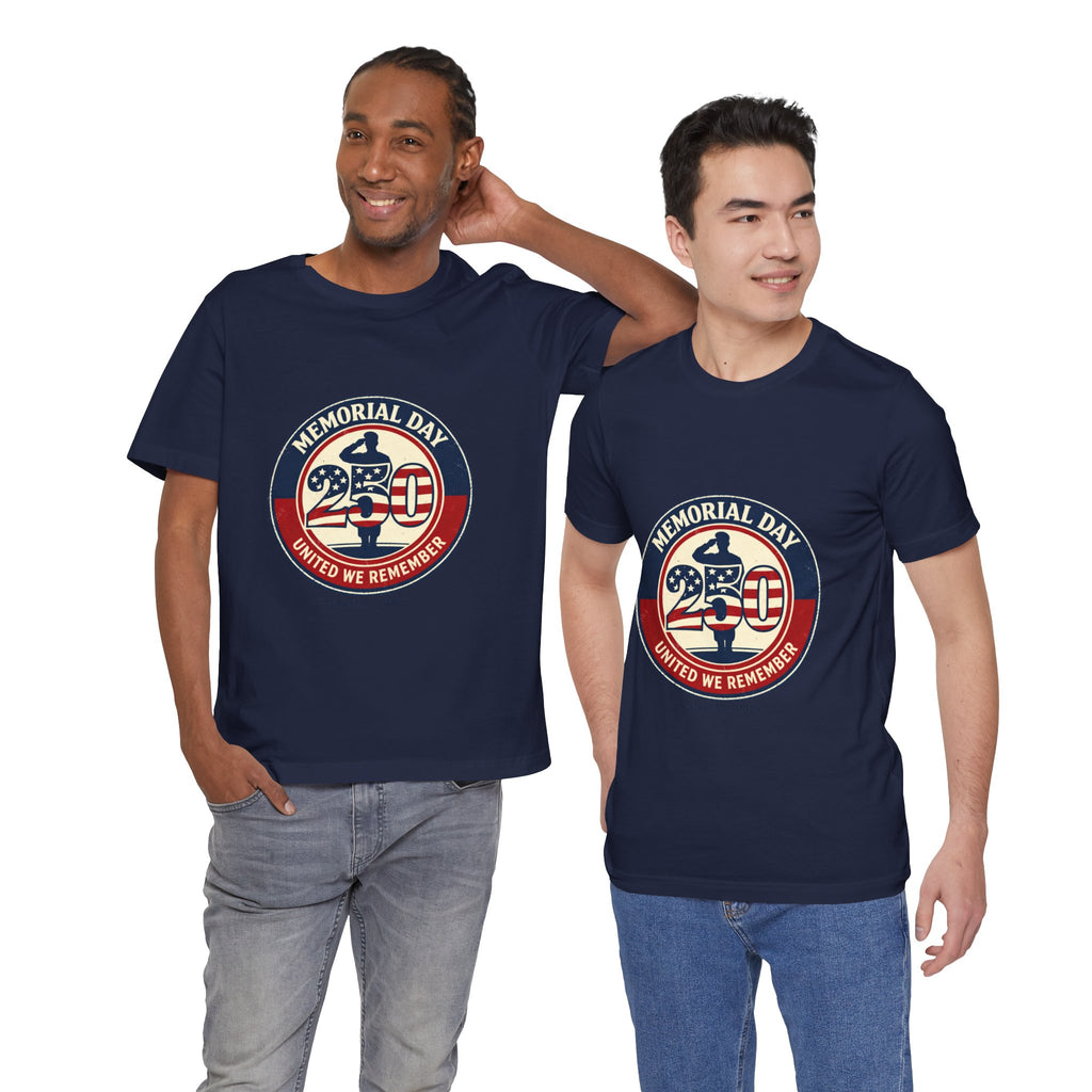 USA 250 Memorial Day Tee | 1776–2026 Vintage Distressed Patriotic