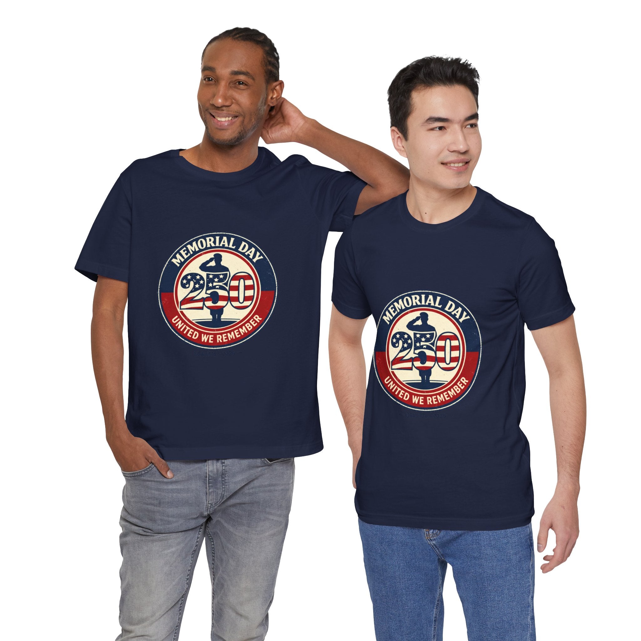 USA 250 Memorial Day Tee | 1776–2026 Vintage Distressed Patriotic