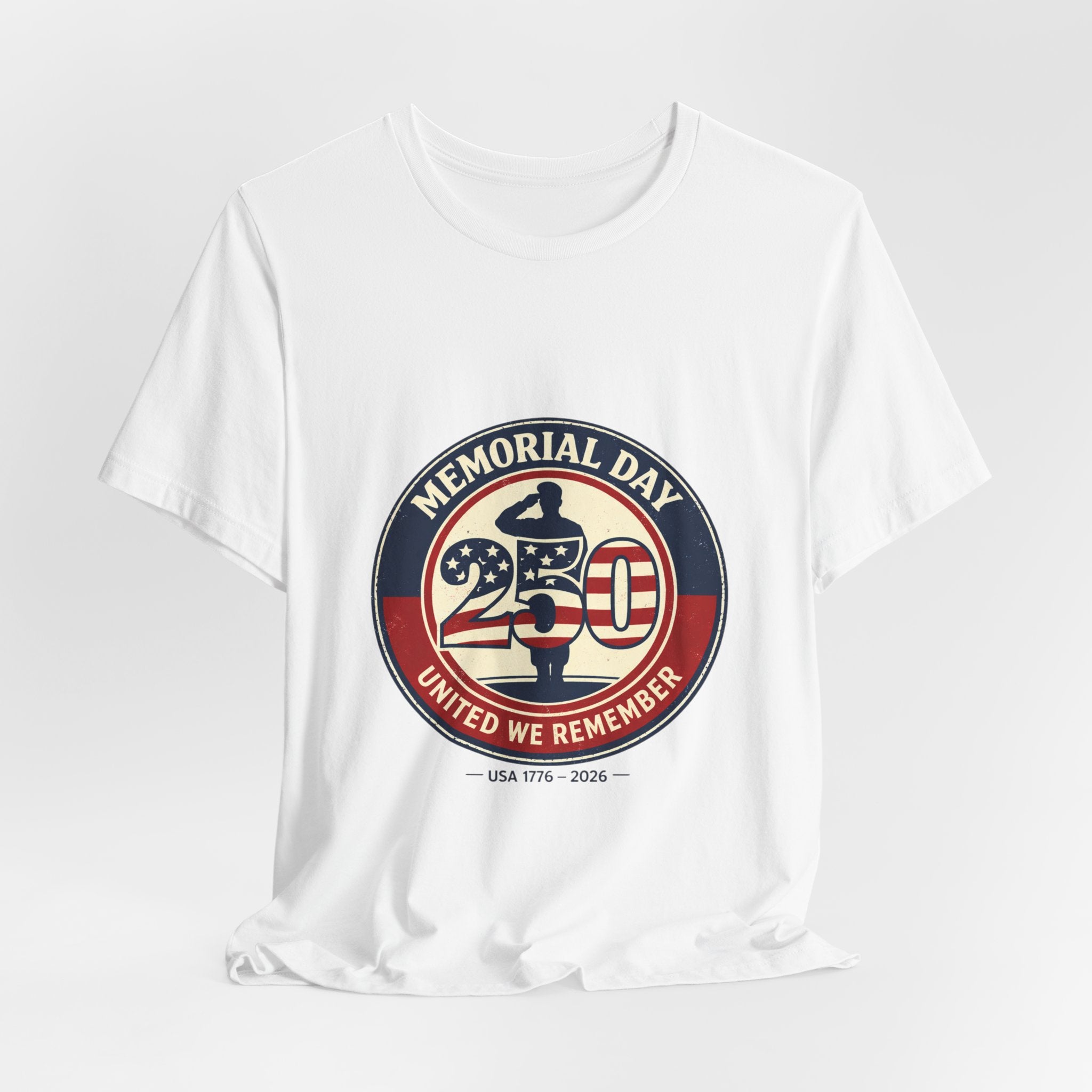 USA 250 Memorial Day Tee | 1776–2026 Vintage Distressed Patriotic