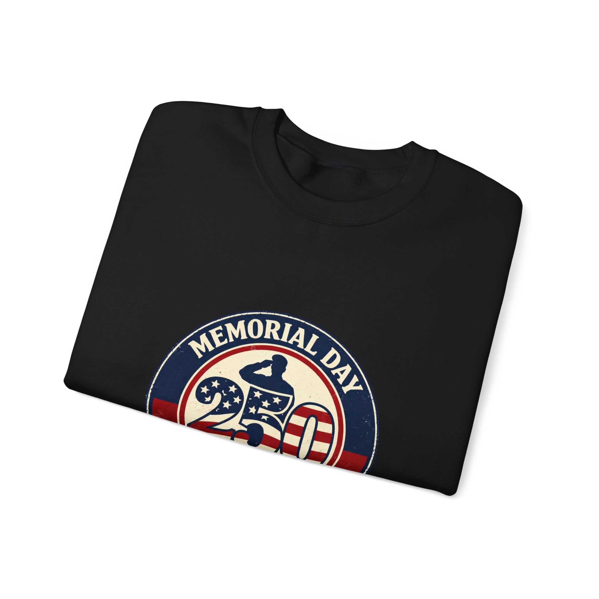 Memorial Day 250 Crewneck Sweatshirt | USA 250, 1776–2026, vintage distressed Americana