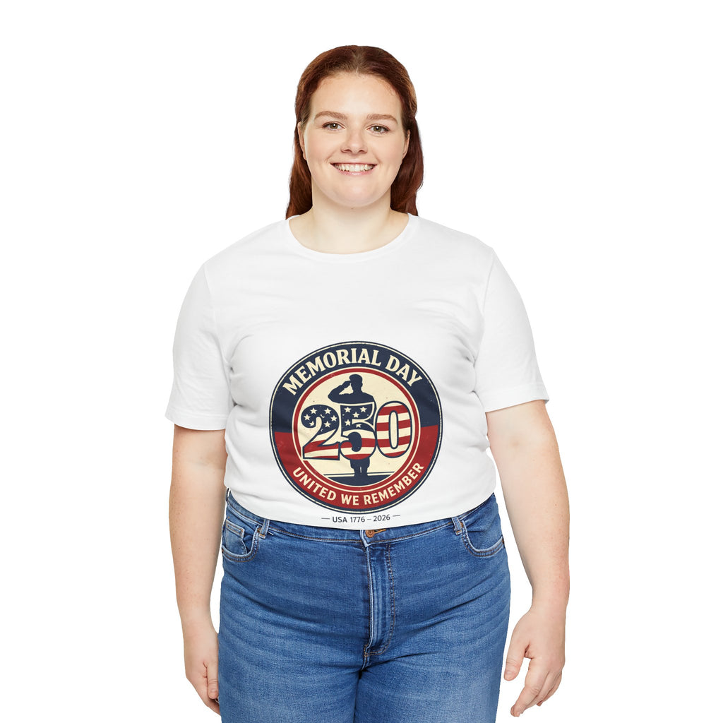 USA 250 Memorial Day Tee | 1776–2026 Vintage Distressed Patriotic