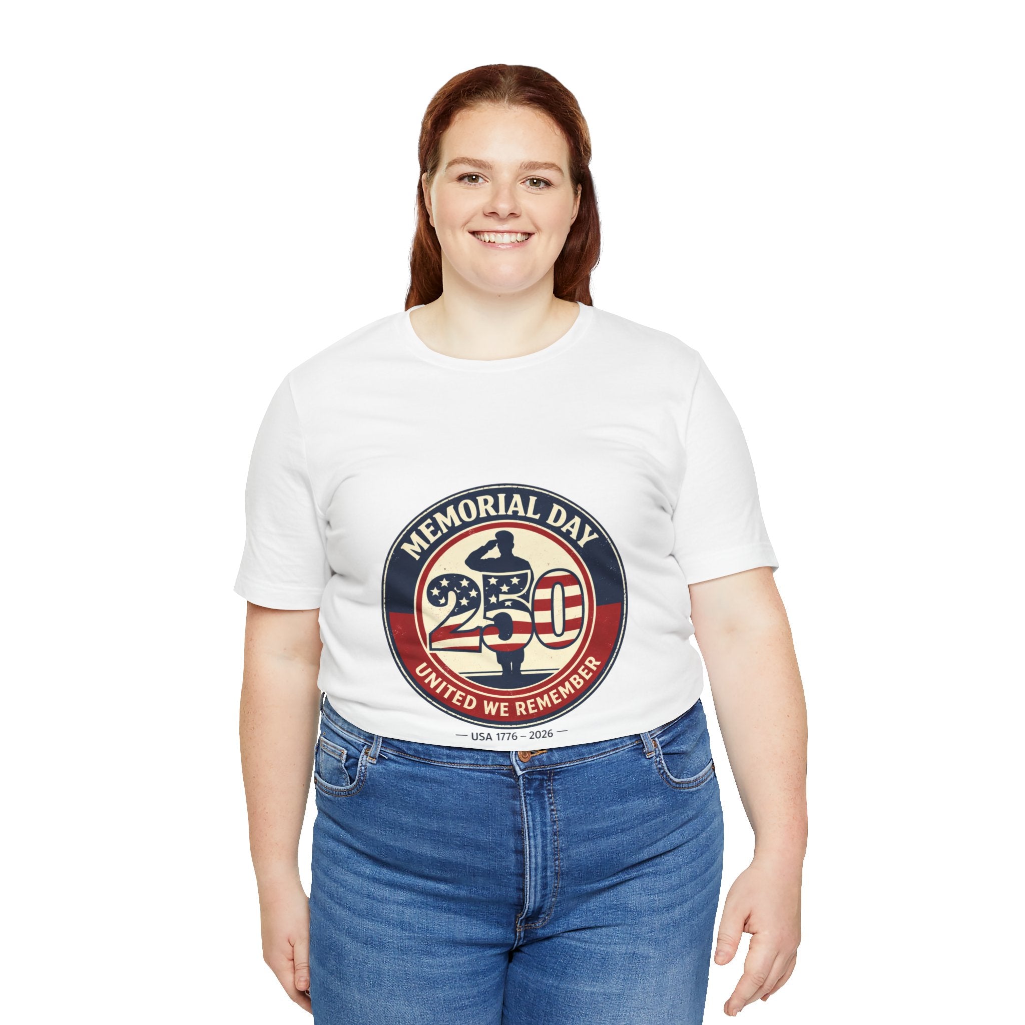 USA 250 Memorial Day Tee | 1776–2026 Vintage Distressed Patriotic
