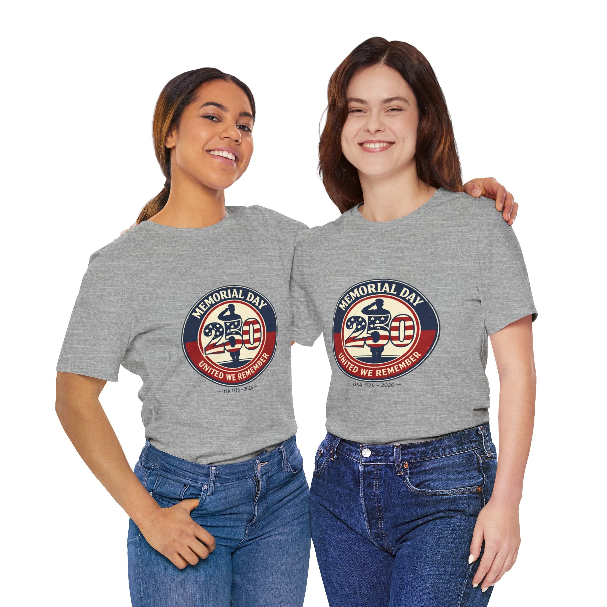 USA 250 Memorial Day Tee | 1776–2026 Vintage Distressed Patriotic